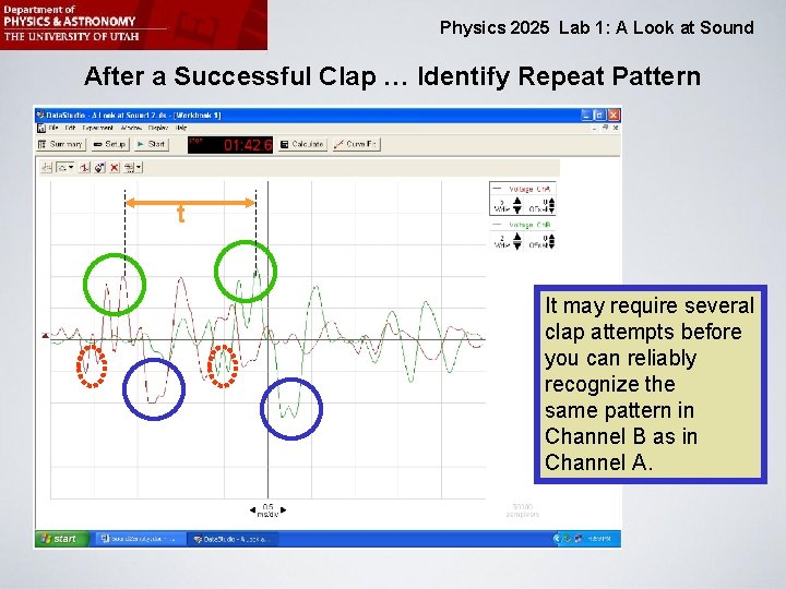Physics 2025 Lab 1: A Look at Sound After a Successful Clap … Identify