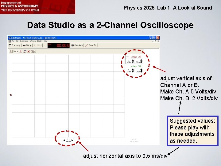 Physics 2025 Lab 1: A Look at Sound Data Studio as a 2 -Channel