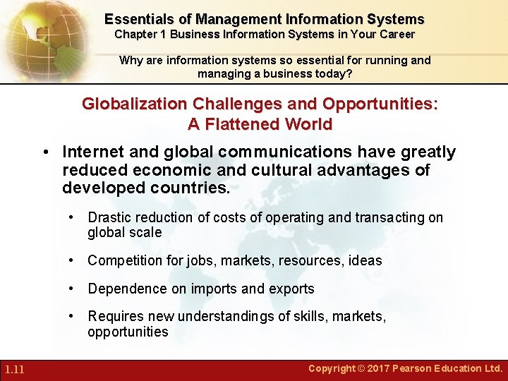 Essentials of Management Information Systems Chapter 1 Business Information Systems in Your Career Why