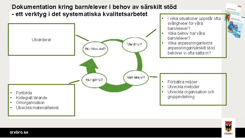 Dokumentation kring barn/elever i behov av särskilt stöd - ett verktyg i det systematiska