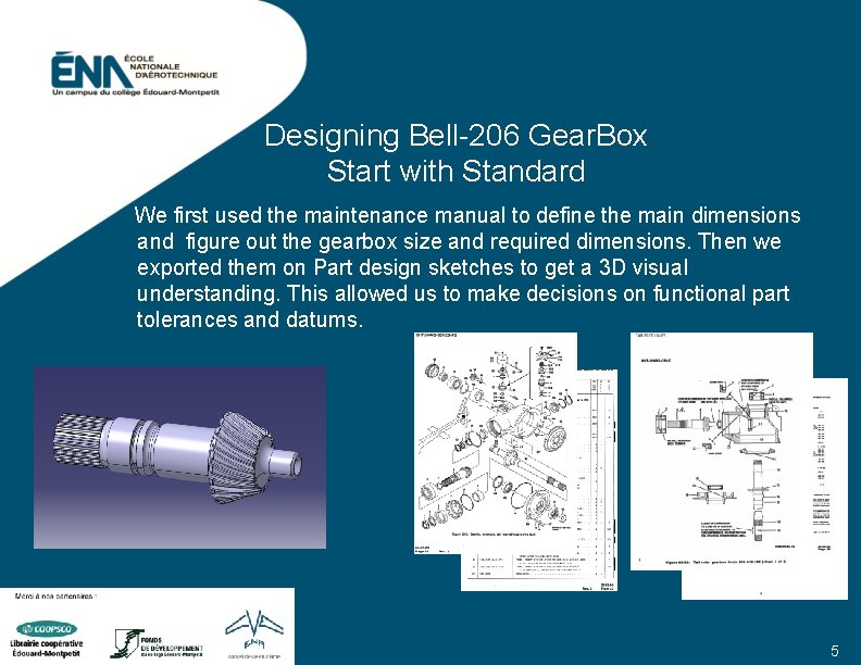 Designing Bell-206 Gear. Box Start with Standard We first used the maintenance manual to