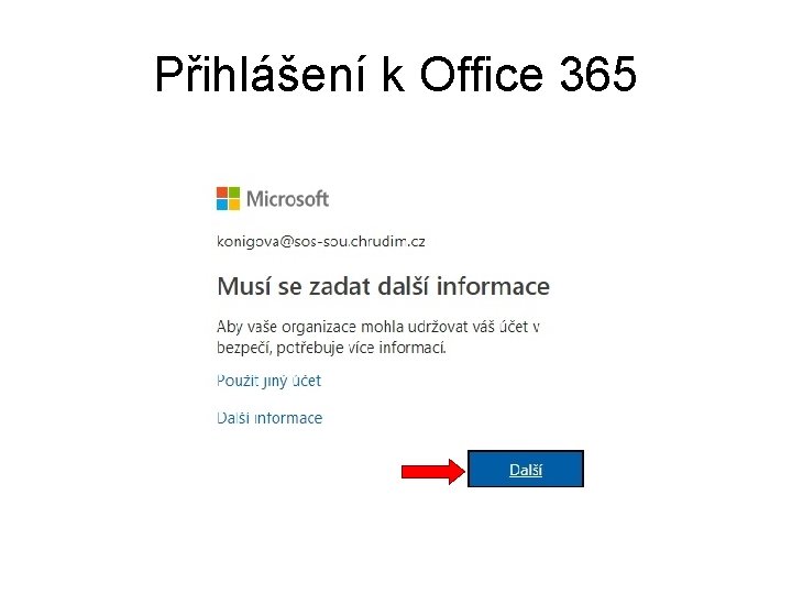 Přihlášení k Office 365 
