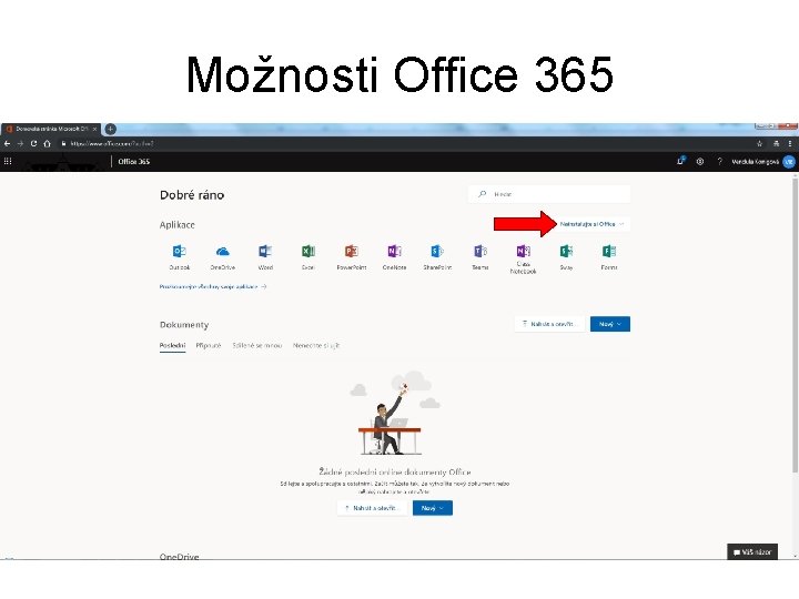 Možnosti Office 365 