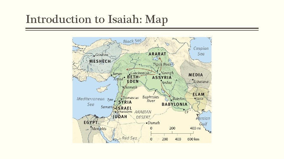 Introduction to Isaiah: Map 