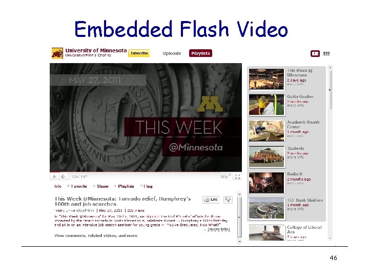 Embedded Flash Video 46 