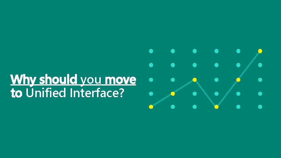 Why should you move to Unified Interface? 