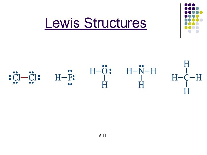 Lewis Structures 6 -14 