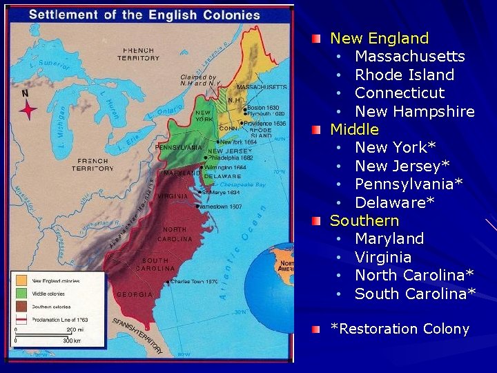 New England • Massachusetts • Rhode Island • Connecticut • New Hampshire Middle •