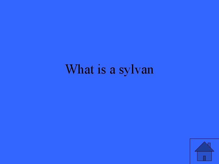 What is a sylvan 