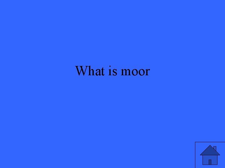 What is moor 