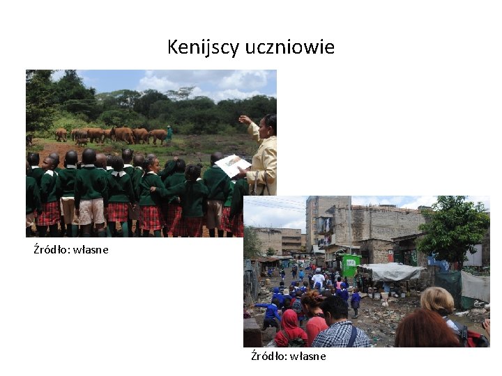 Kenijscy uczniowie Źródło: własne 