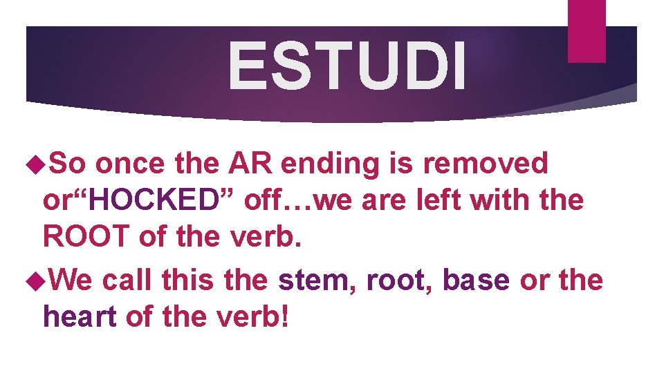 ESTUDI So once the AR ending is removed or“HOCKED” off…we are left with the