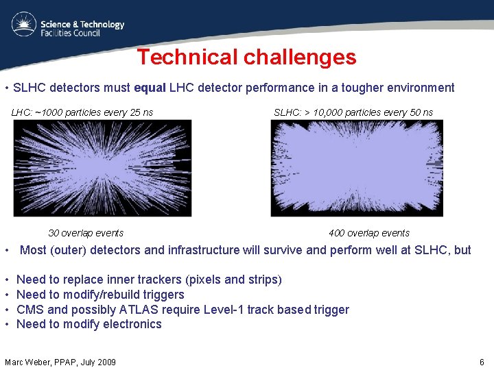 Technical challenges • SLHC detectors must equal LHC detector performance in a tougher environment