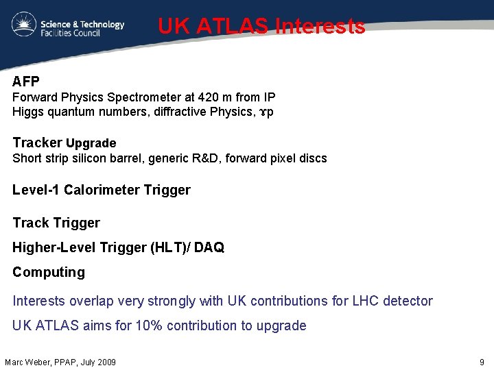 UK ATLAS Interests AFP Forward Physics Spectrometer at 420 m from IP Higgs quantum