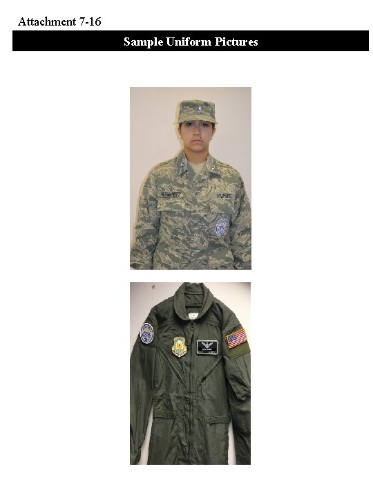 Attachment 7 -16 Sample Uniform Pictures 