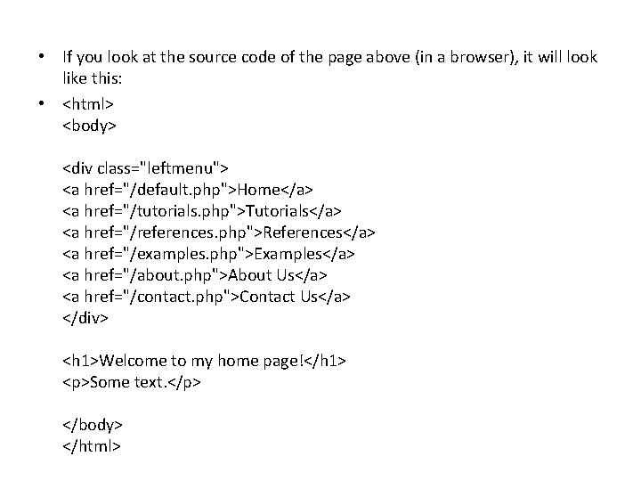  • If you look at the source code of the page above (in