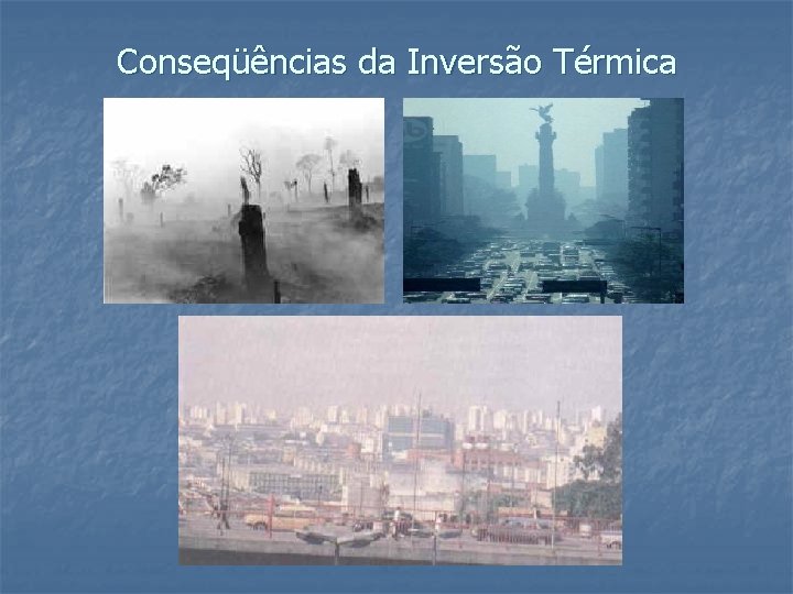 Conseqüências da Inversão Térmica 