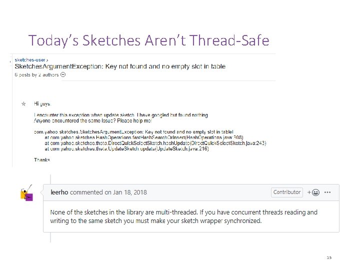 Today’s Sketches Aren’t Thread-Safe 15 