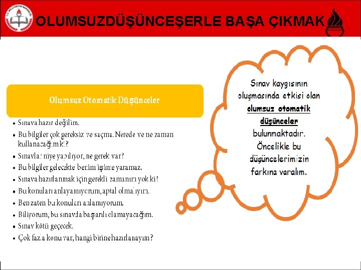 OLUMSUZDÜŞÜNCEŞERLE BAŞA ÇIKMAK 