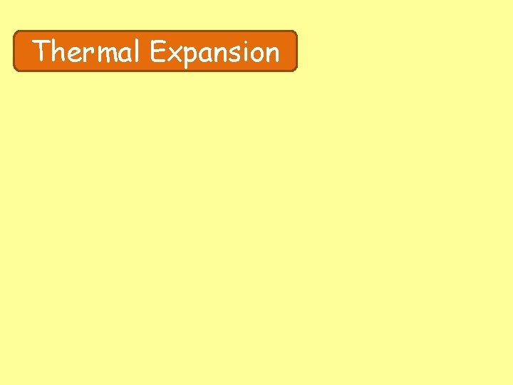 Thermal Expansion 