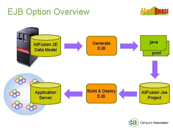 EJB Option Overview All. Fusion 2 E Data Model Generate EJB . java Application