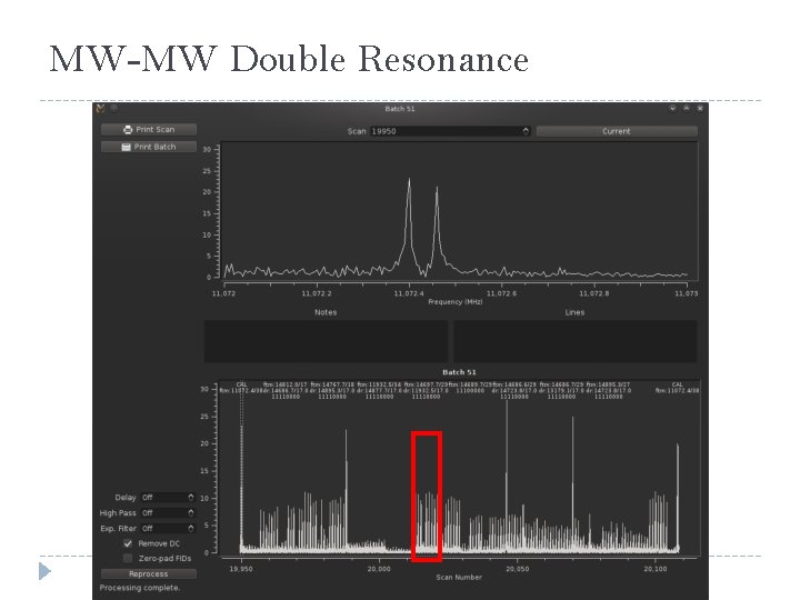 MW-MW Double Resonance 