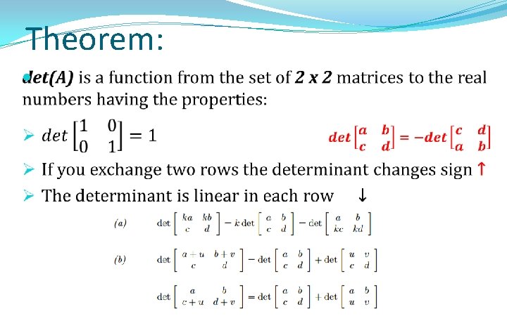 Theorem: 