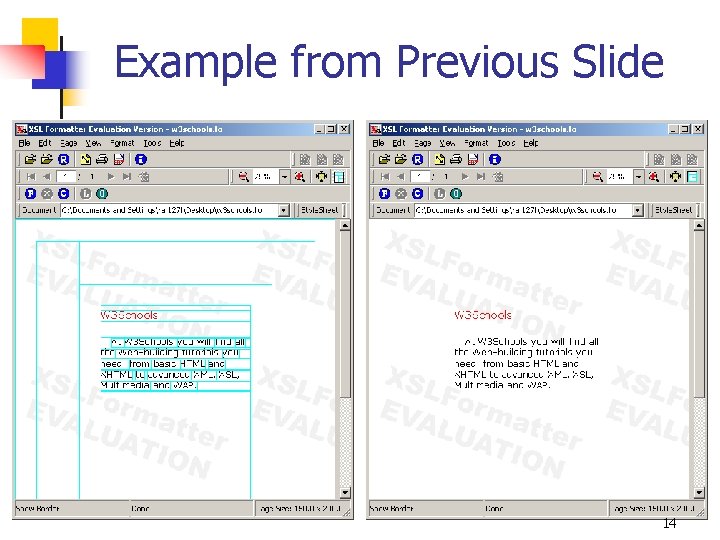 Example from Previous Slide 14 