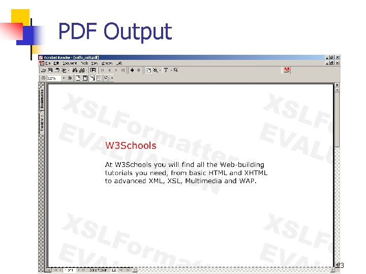 PDF Output 23 