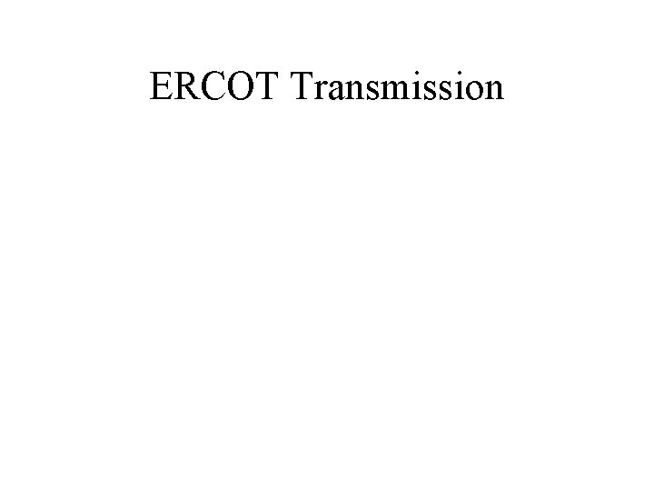 ERCOT Transmission 