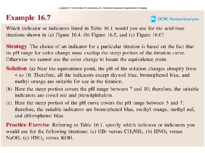 Worked Example 16. 7 