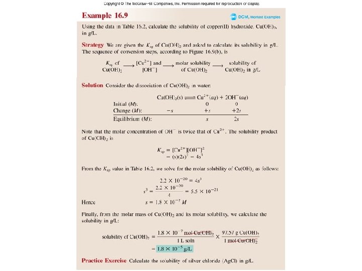 Worked Example 16. 9 