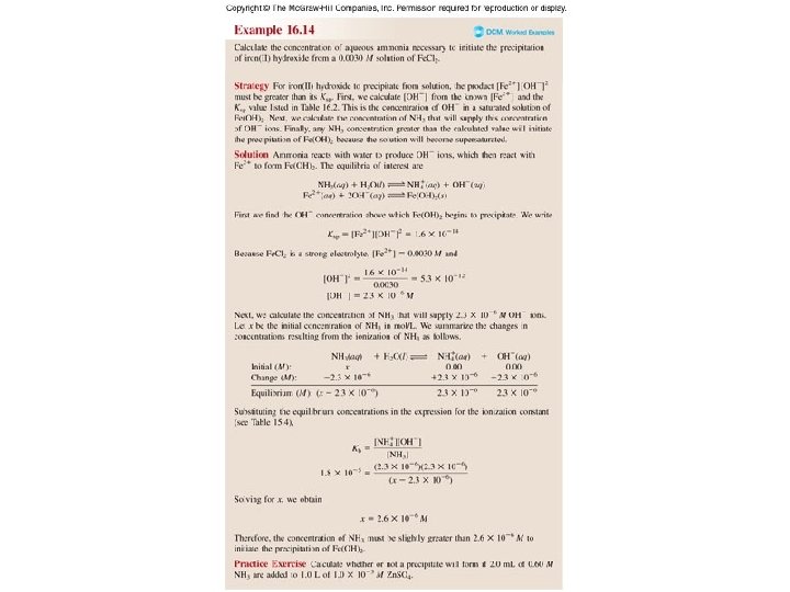 Worked Example 16. 14 