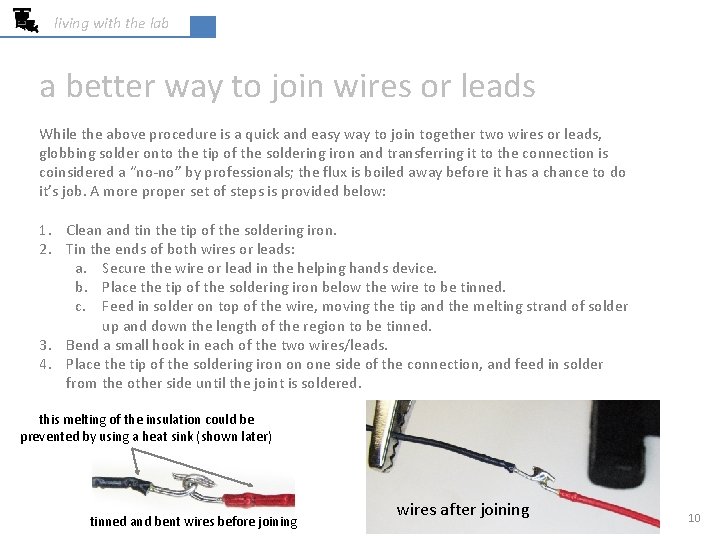 living with the lab a better way to join wires or leads While the