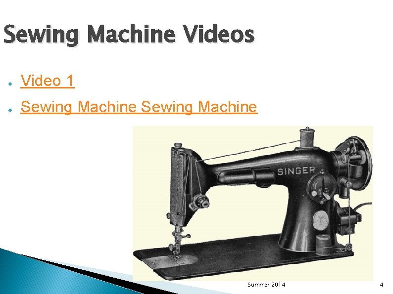 Sewing Machine Videos ● Video 1 ● Sewing Machine Apparel & Textile Production I