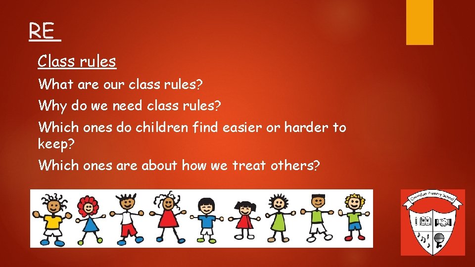 RE Class rules What are our class rules? Why do we need class rules?