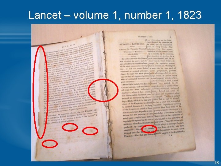 Lancet – volume 1, number 1, 1823 16 Lancet – volume 1, number 1, 1823 16