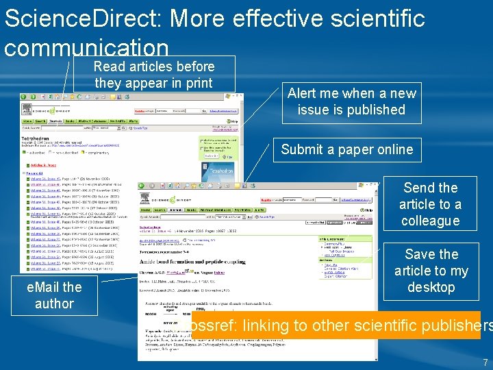 Science. Direct: More effective scientific communication Read articles before they appear in print Alert Science. Direct: More effective scientific communication Read articles before they appear in print Alert