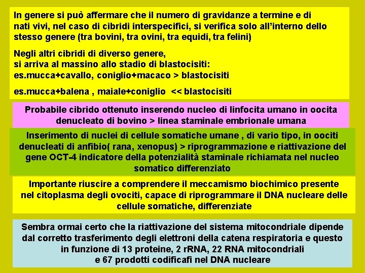 In genere si può affermare che il numero di gravidanze a termine e di