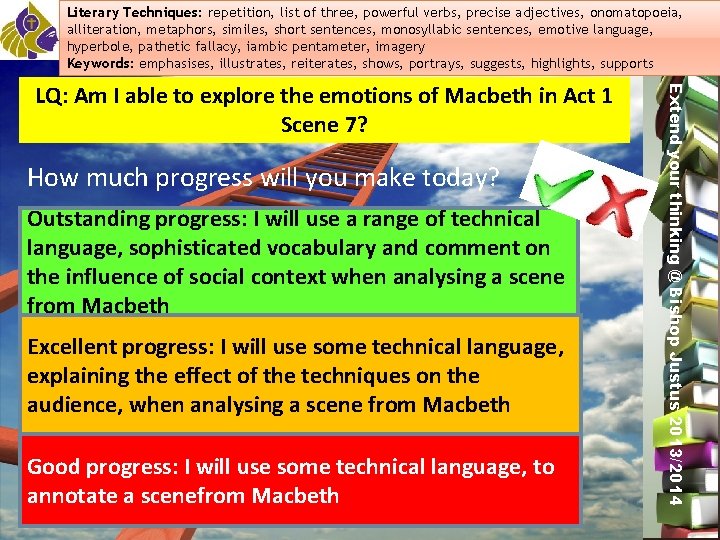 Literary Techniques: repetition, list of three, powerful verbs, precise adjectives, onomatopoeia, alliteration, metaphors, similes,