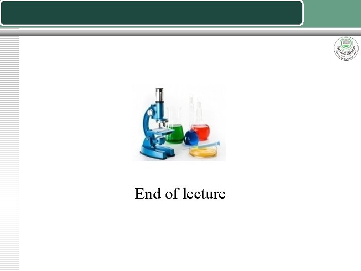 End of lecture 