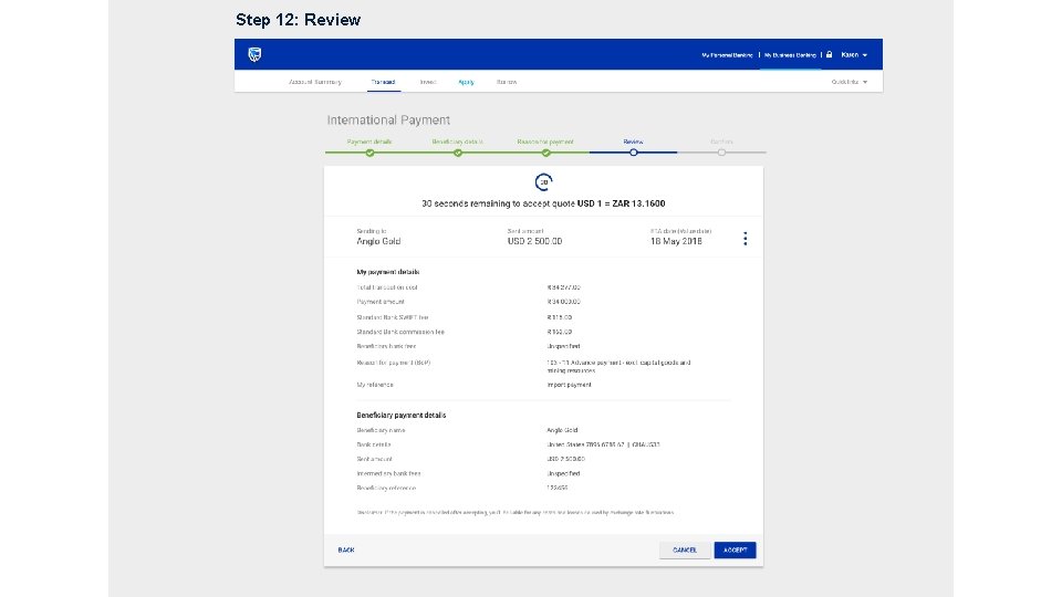 Step 12: Review 