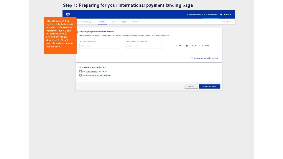 Step 1: Preparing for your International payment landing page The purpose of this section