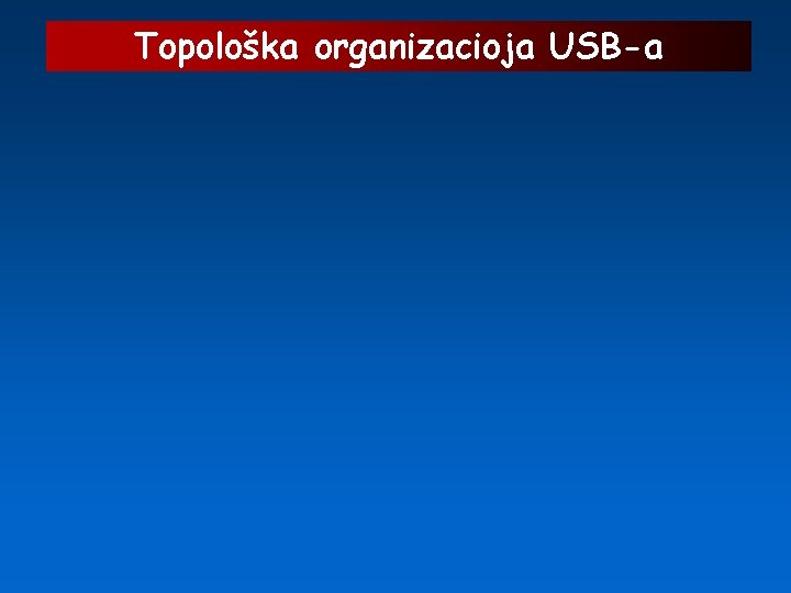 Topološka organizacioja USB-a 