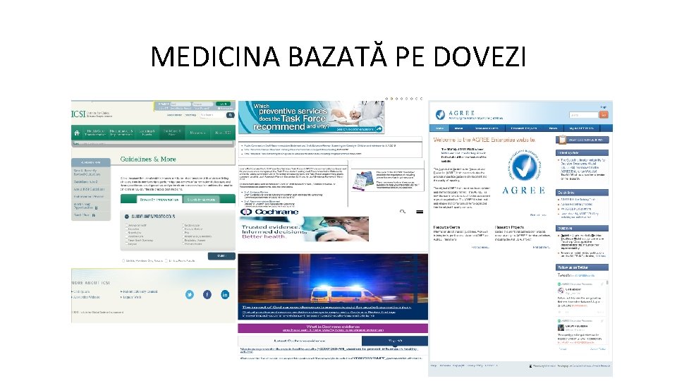 MEDICINA BAZATĂ PE DOVEZI 