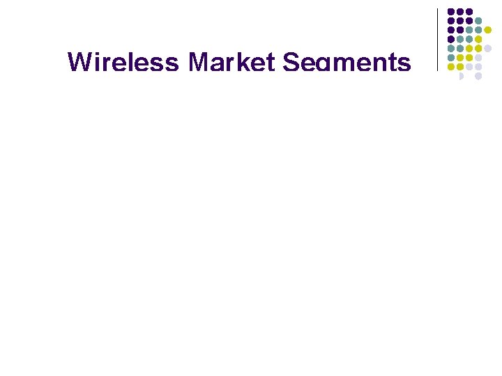 Wireless Market Segments 