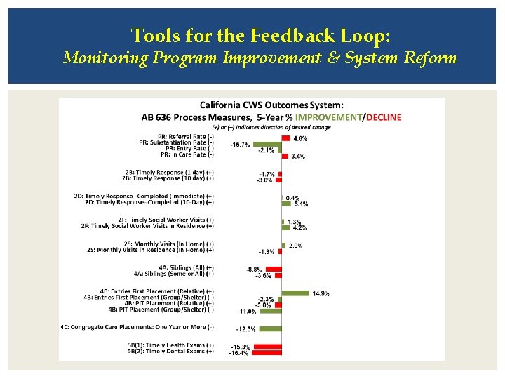 Tools for the Feedback Loop: Monitoring Program Improvement & System Reform 