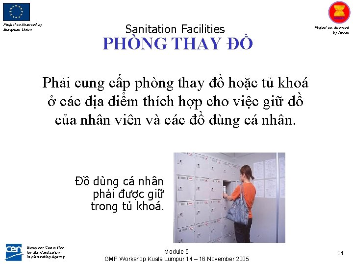 Sanitation Facilities Project co-financed by European Union PHÒNG THAY ĐỒ Project co- financed by