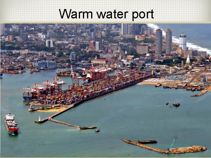 Warm water port 