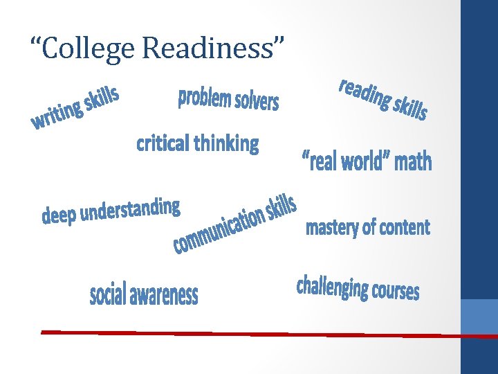 “College Readiness” 